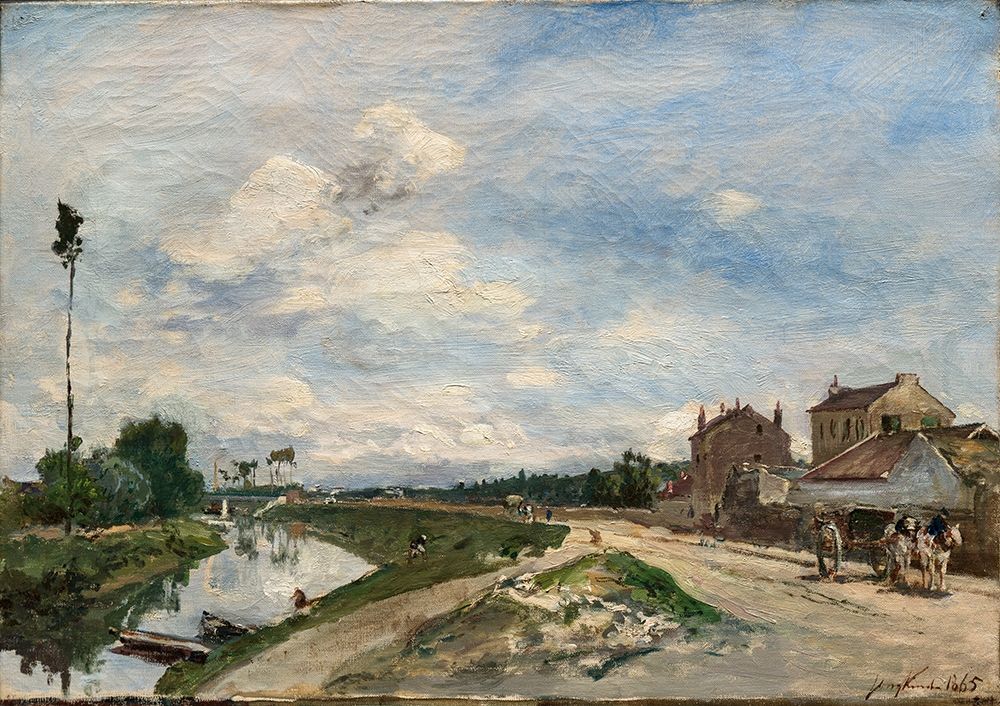 The Seine at Bas-Meudon art print by Johan Barthold Jongkind for $57.95 CAD