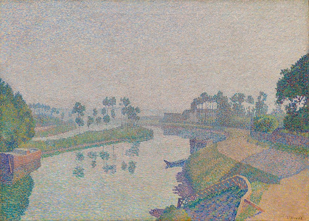 Banks of the Oise at Dawn art print by Louis Hayet for $57.95 CAD