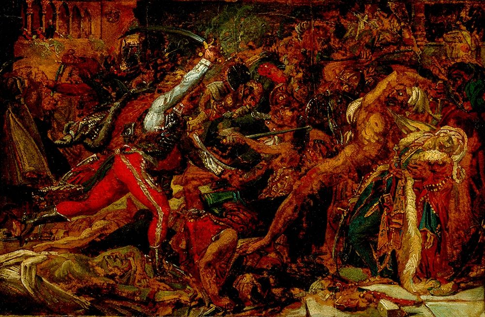 Sketch for The Revolt at Cairo art print by Anne-Louis Girodet de Roucy-Trioson for $57.95 CAD