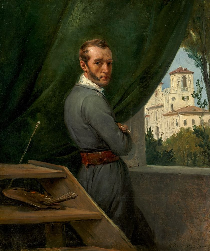Self-Portrait in Rome art print by Horace Vernet for $57.95 CAD
