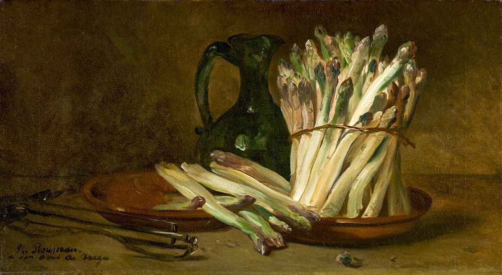 Still Life with Asparagus art print by Philippe Rousseau for $57.95 CAD