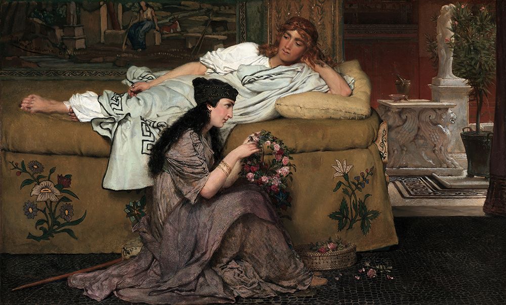 Glaucus and Nydia 1867 art print by Sir Lawrence Alma-Tadema for $57.95 CAD