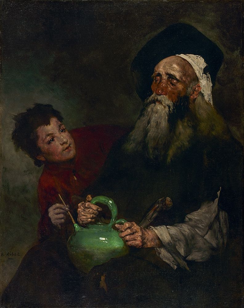 Lazarillo de Tormes and His Blind Master art print by Theodule Ribot for $57.95 CAD