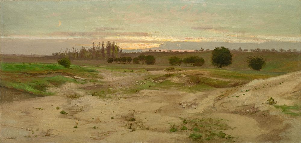 The Marl Pit at Mulcent, Evening art print by Antoine Chintreuil for $57.95 CAD