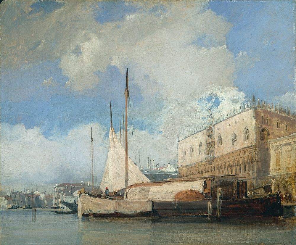 The Doges Palace, Venice art print by Richard Parkes Bonington for $57.95 CAD