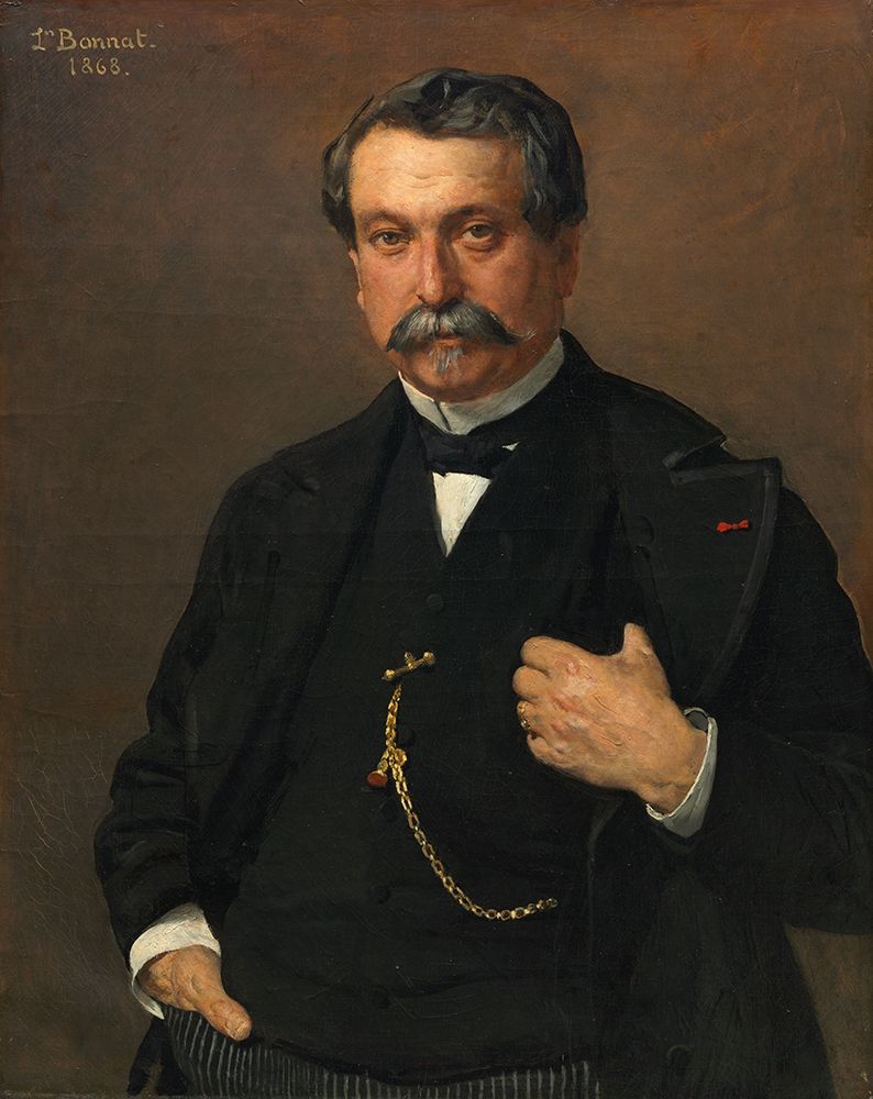 Portrait of a Man art print by Leon Bonnat for $57.95 CAD