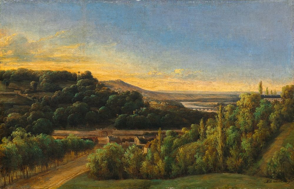 View of Saint-Cloud, Near the Seine art print by Alexandre Pau de St. Martin for $57.95 CAD