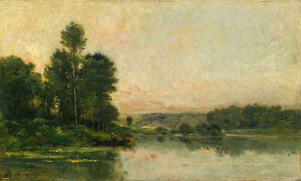 The Hillsides of Mery-sur-Oise, Opposite Auvers art print by Charles-Francois Daubigny for $57.95 CAD