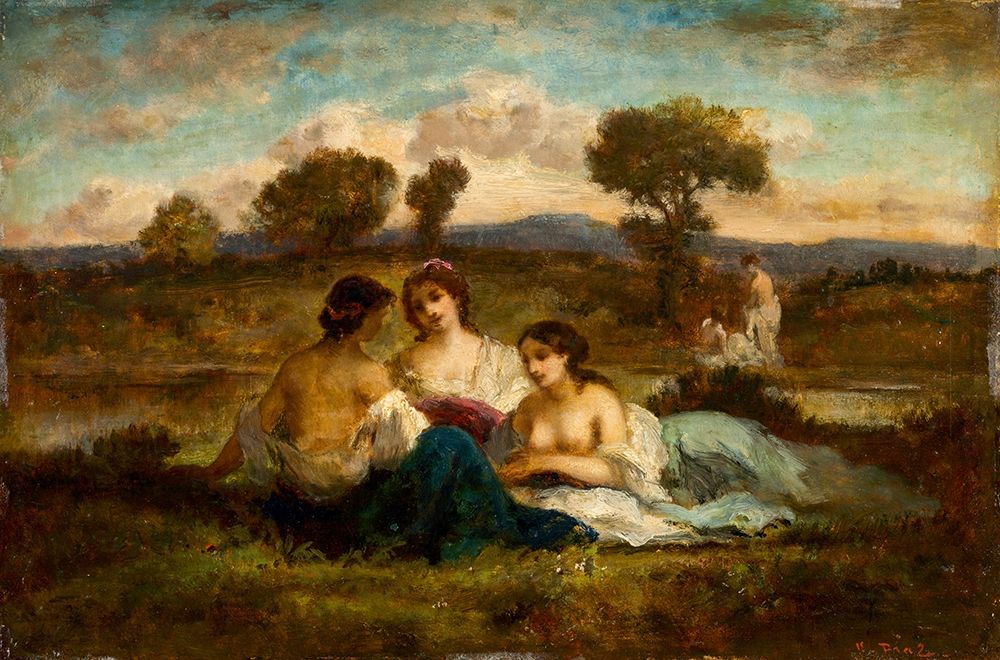 The Bathers art print by Narcisse Diaz de la Pena for $57.95 CAD