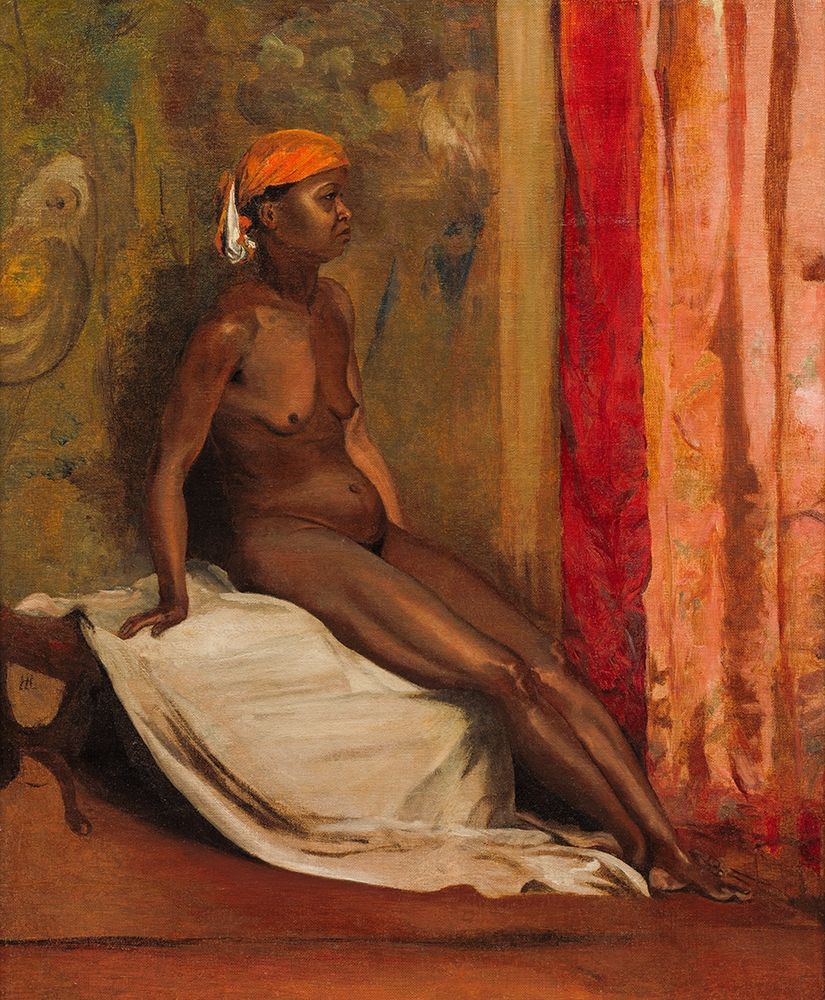 Seated African Woman art print by Henri Regnault for $57.95 CAD