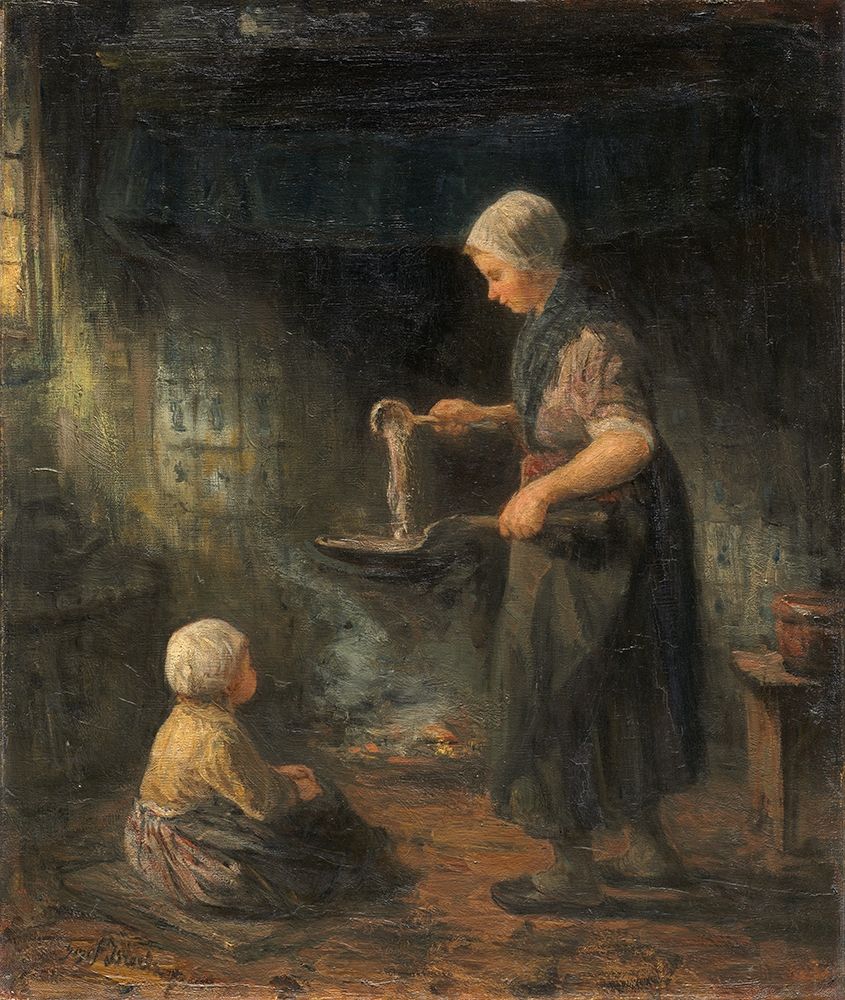 The Pancakes art print by Jozef Israels for $57.95 CAD