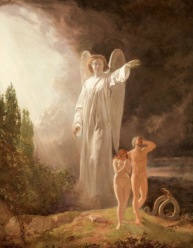 Expulsion of Adam and Eve art print by John Faed for $57.95 CAD