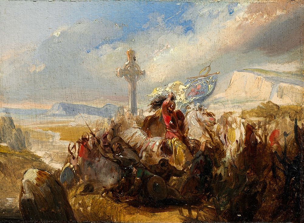 Battle of Poitiers, 25 October 732 art print by Baron Charles de Steuben for $57.95 CAD
