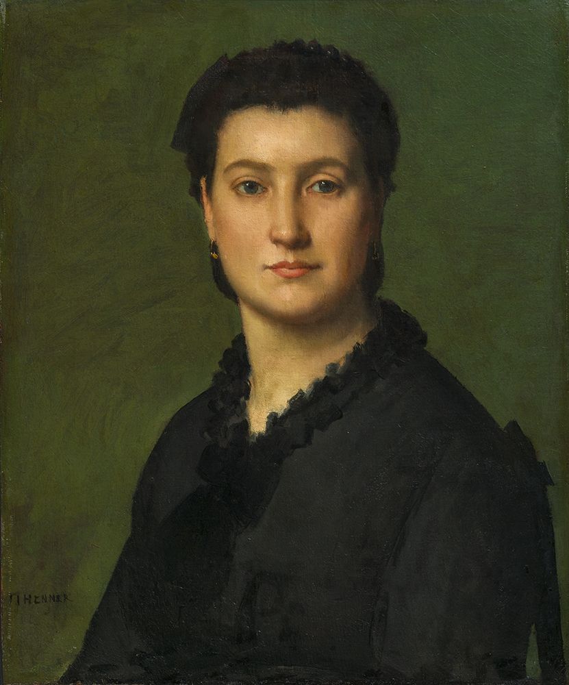 Portrait of a Woman art print by Jean-Jacques Henner for $57.95 CAD