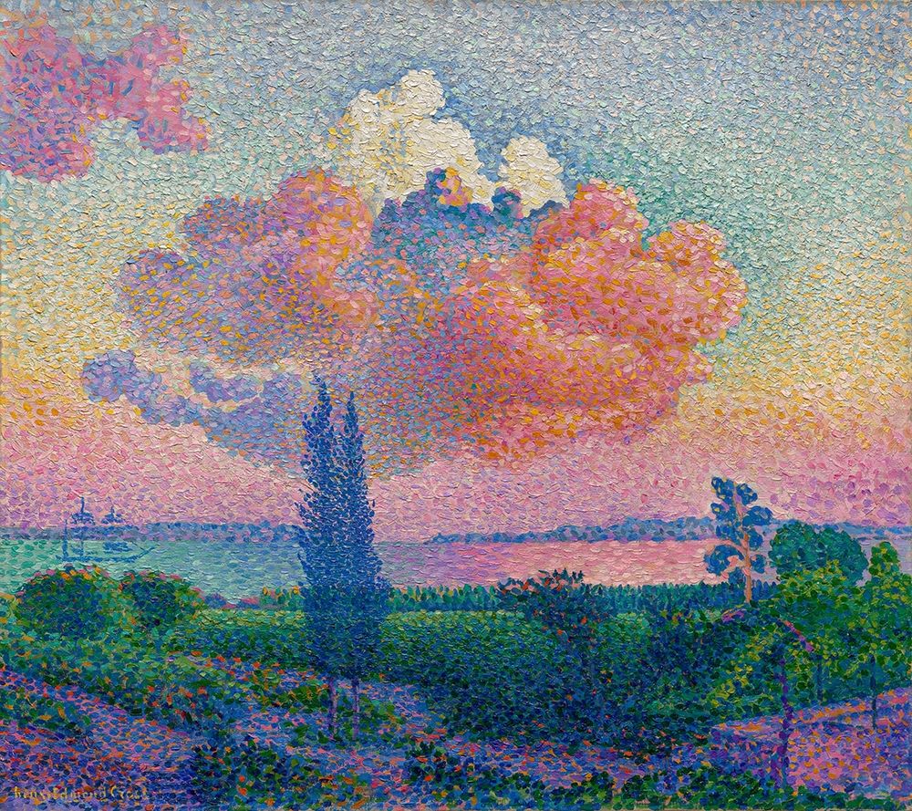 The Rose Cloud art print by Henri-Edmond Cross for $57.95 CAD