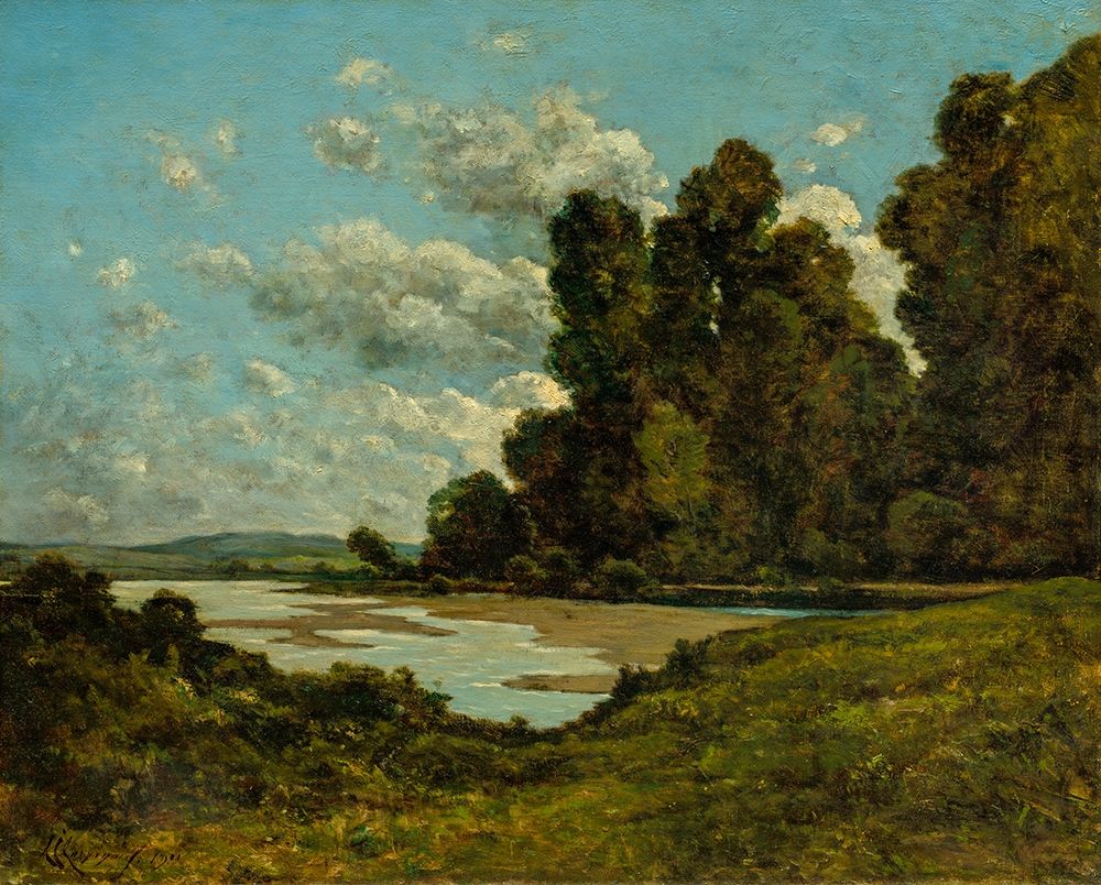 The River Loire at Nevers art print by Henri-Joseph Harpignies for $57.95 CAD