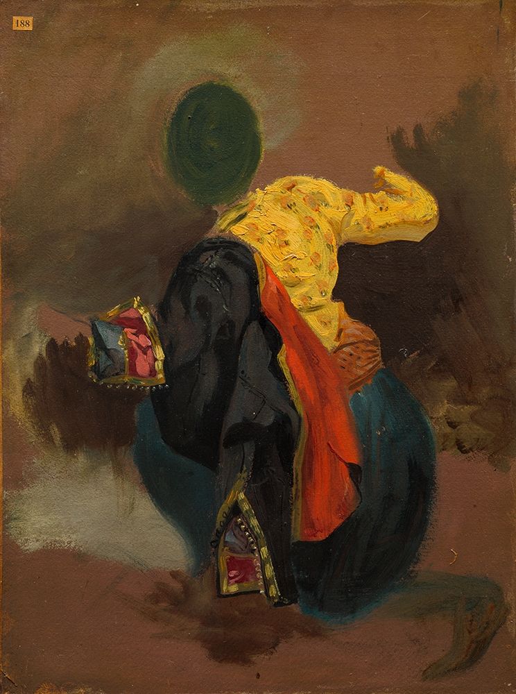 Figure in Turkish Costume art print by Eugene Delacroix for $57.95 CAD