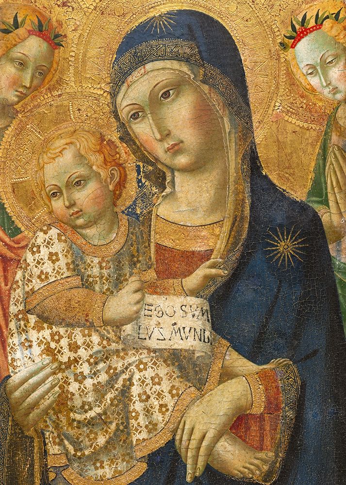 Virgin and Child Enthroned art print by Italy 19th Century for $57.95 CAD