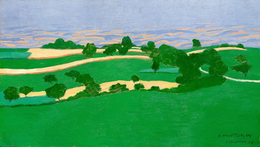Corn Fields art print by Felix Vallotton for $57.95 CAD