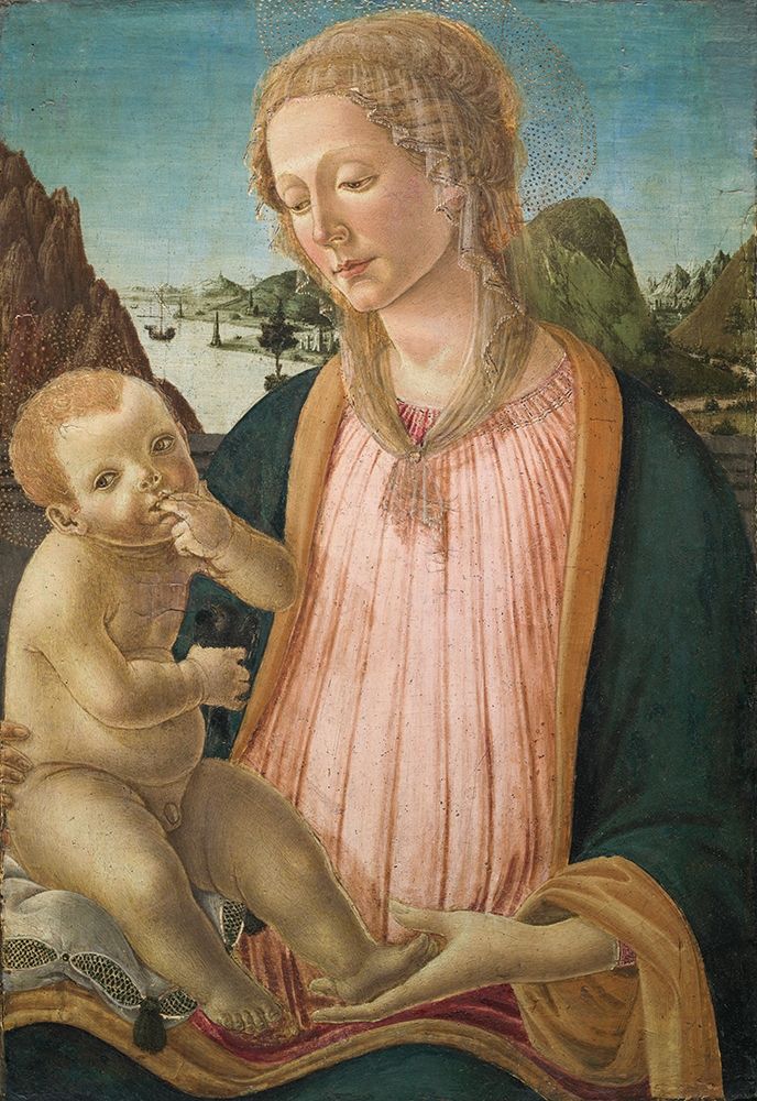Madonna and Child art print by Francesco Botticini for $57.95 CAD