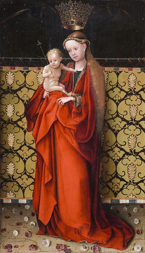 The Virgin Crowned by Angels art print by Stefan Lochner for $57.95 CAD