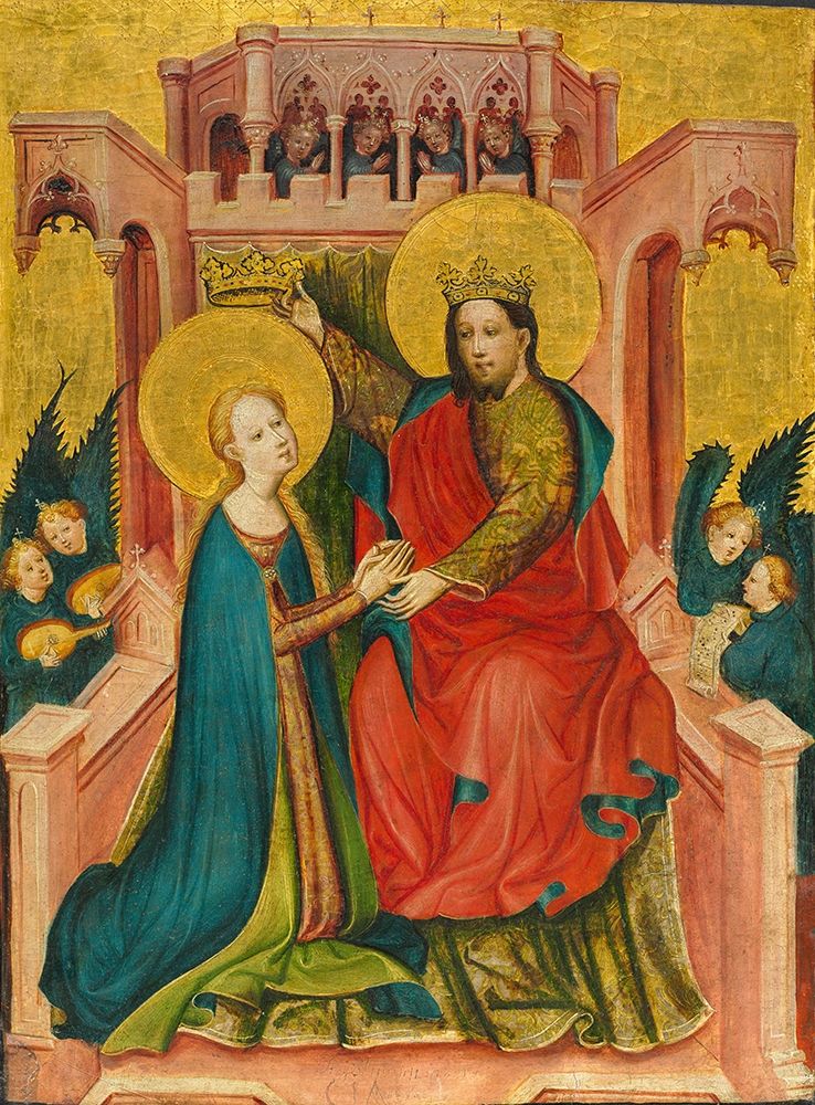 Coronation of the Virgin art print by Frondenb Altarpiece for $57.95 CAD