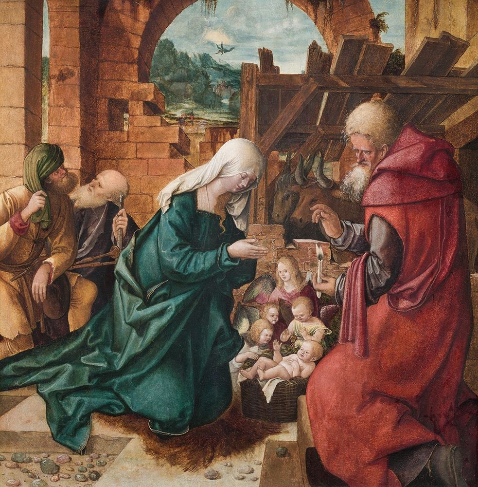 Adoration of the Shepherds art print by Hans Leonhard Schaufelein for $57.95 CAD