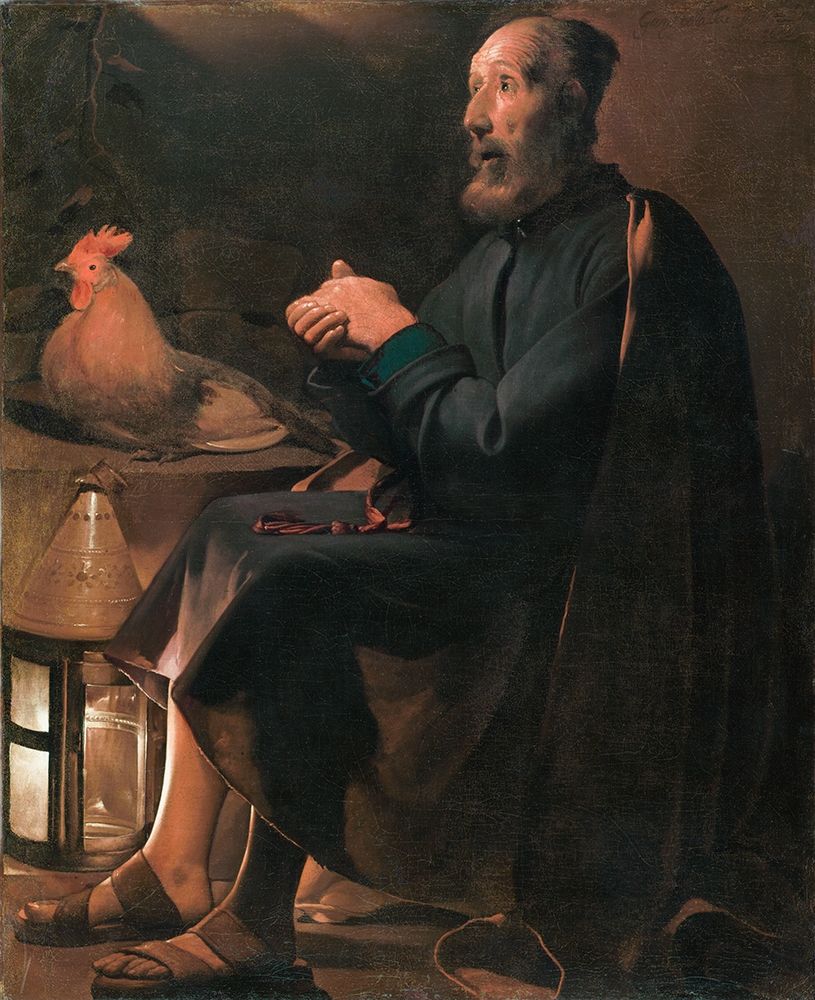 Saint Peter Repentant art print by Georges de la Tour for $57.95 CAD