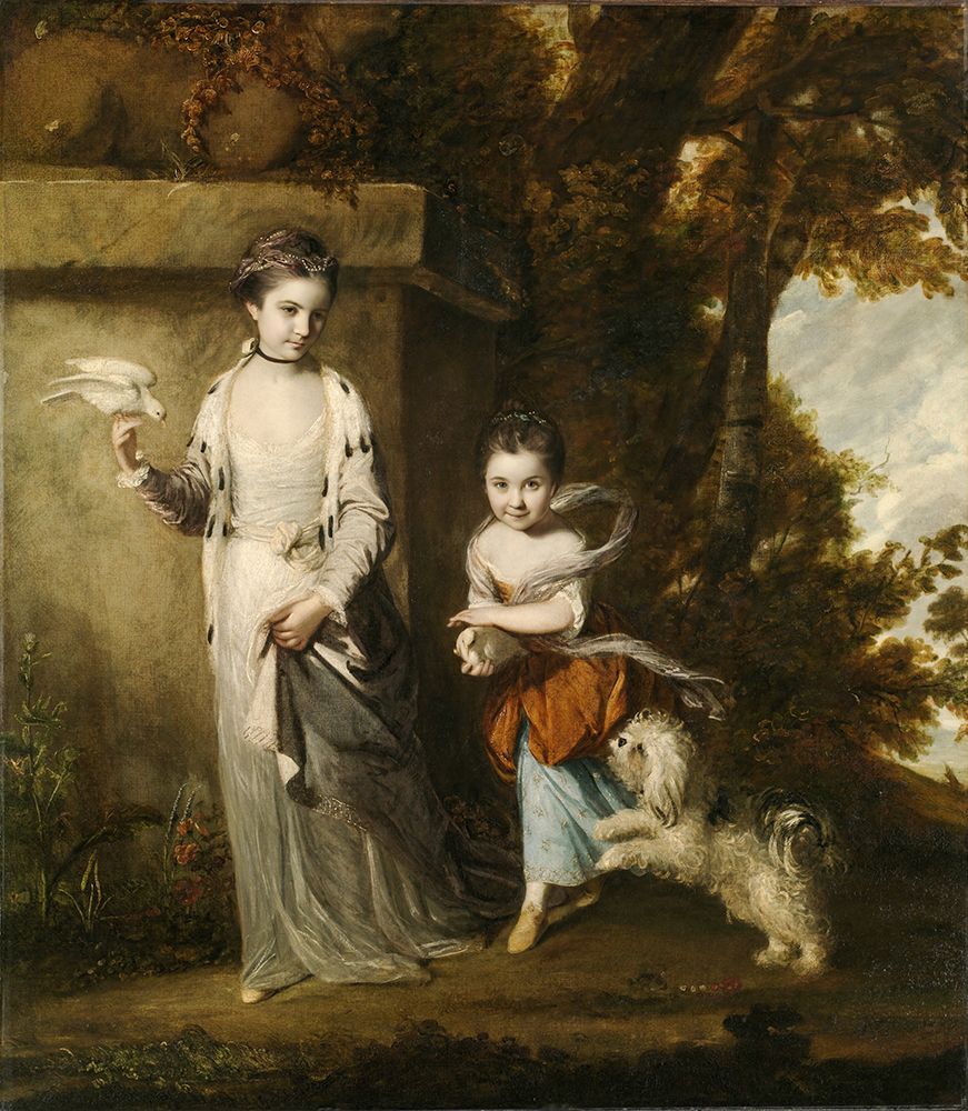 Portrait of the Ladies Amabel and Mary Jemima Yorke 1761 art print by Joshua Reynolds for $57.95 CAD