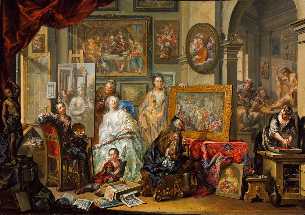 The Artists Studio art print by Johann Georg Platzer for $57.95 CAD