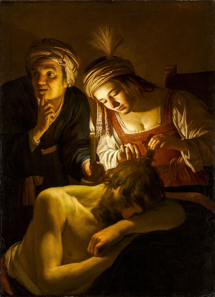 Samson and Delilah art print by Gerrit van Honthorst for $57.95 CAD
