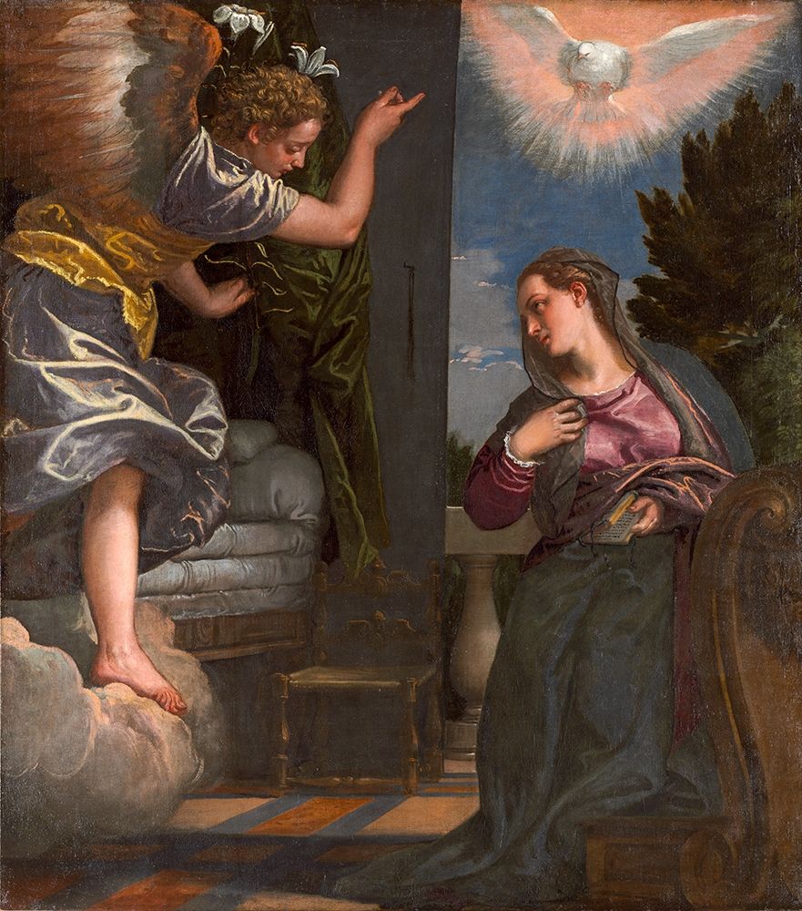 The Annunciation art print by Paolo Veronese for $57.95 CAD