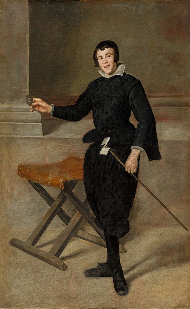 Portrait of the Jester Calabazas art print by Diego Velazquez for $57.95 CAD