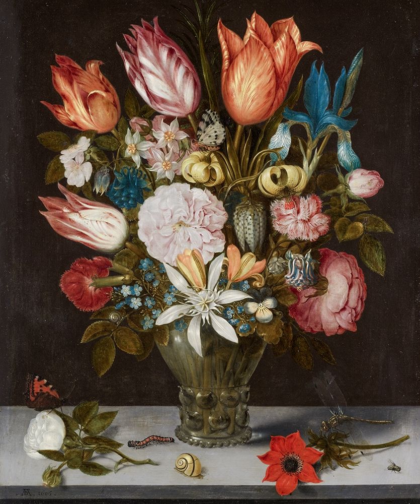 Flowers in a Glass art print by Ambrosius Bosschaert for $57.95 CAD