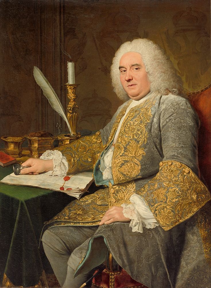 Portrait of Jean-Gabriel du Theil at the Signing of the Treaty of Vienna art print by Jacques Andre Joseph Aved for $57.95 CAD