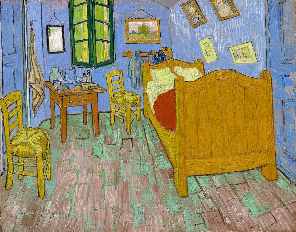 The Bedroom 1889 by Vincent Van Gogh