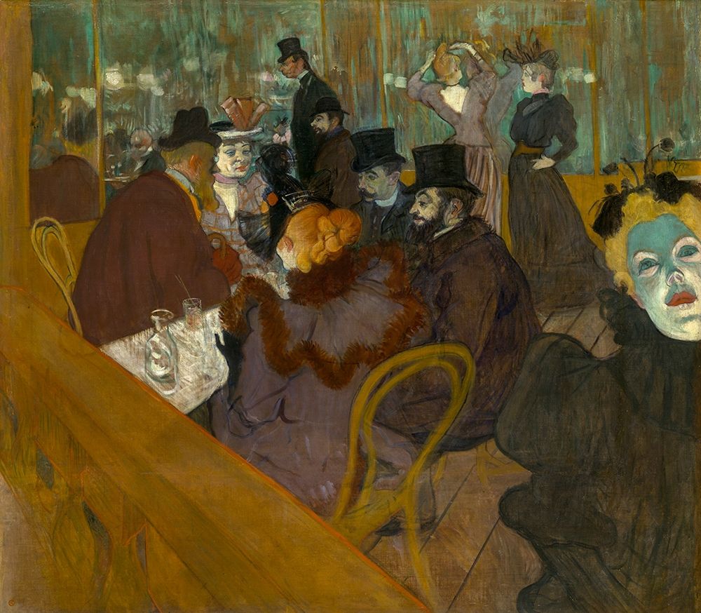 At the Moulin Rouge art print by Henri de Toulouse-Lautrec for $57.95 CAD