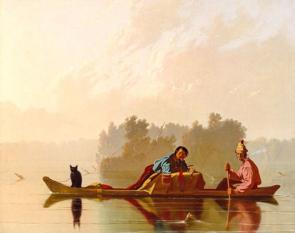 Fur Traders Descending the Missouri 1845 art print by George Caleb Bingham for $57.95 CAD