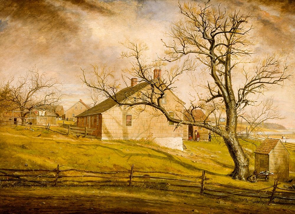 Long Island Farmhouses 1862 art print by William Sidney Mount for $57.95 CAD