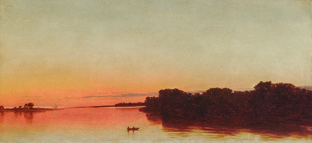 Twilight on the Sound, Darien, Connecticut 1872 art print by John Frederick Kensett for $57.95 CAD