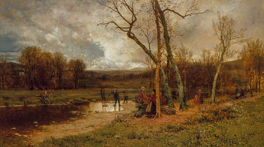 Saturday Afternoon 1875 art print by Jervis McEntee for $57.95 CAD