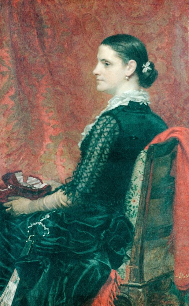 Mrs. Thomas Hicks 1884 art print by Thomas Hicks for $57.95 CAD