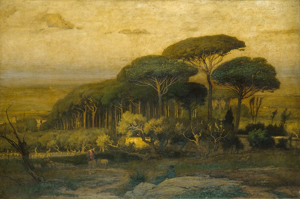 Pine Grove of the Barberini Villa 1876 art print by George Inness for $57.95 CAD