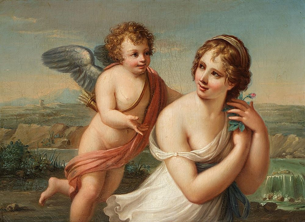 The Temptation of Eros art print by Angelica Kauffmann for $57.95 CAD