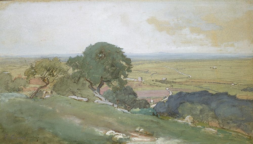 Olive Trees at Tivoli 1873 art print by George Inness for $57.95 CAD