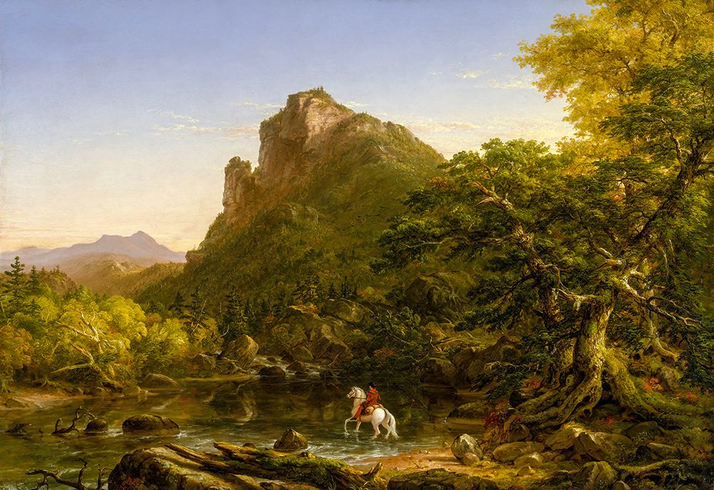 The Mountain Ford 1846 art print by Thomas Cole for $57.95 CAD