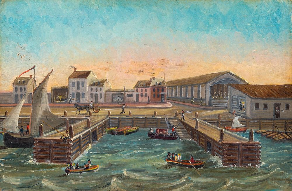 Old Ferry Stairs 1870 art print by William P. Chappel for $57.95 CAD