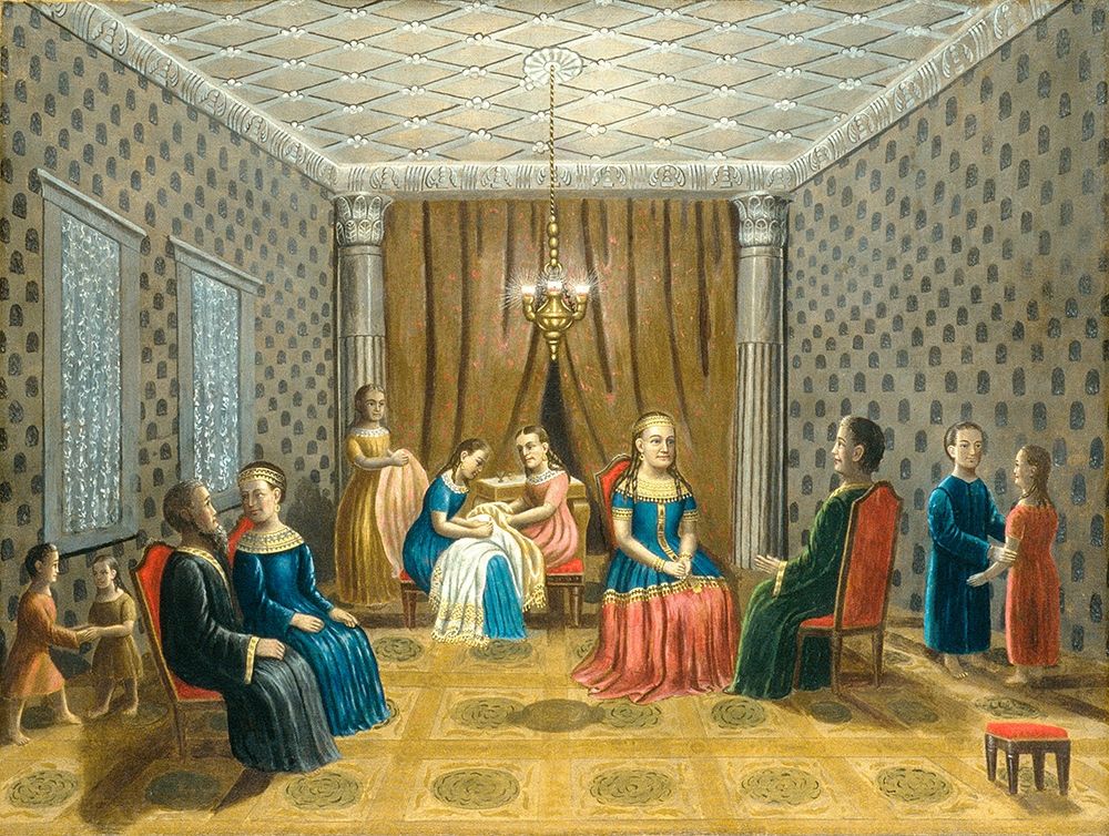 Egyptian Scene (possibly Moses and Zipporah) art print by Erastus Salisbury Field for $57.95 CAD