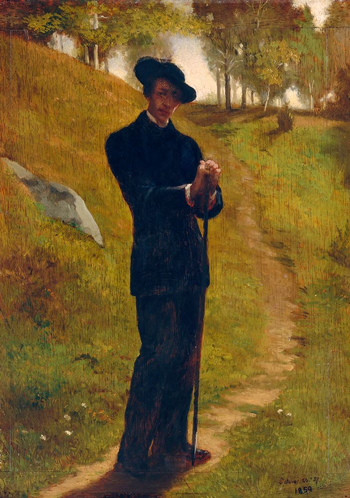 Portrait of the Painter 1859 art print by John La Farge for $57.95 CAD
