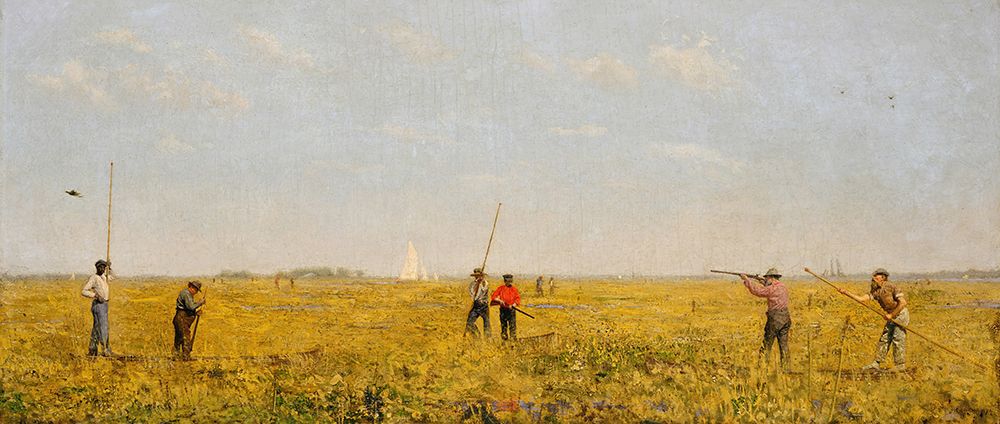 Pushing for Rail 1874 art print by Thomas Eakins for $57.95 CAD